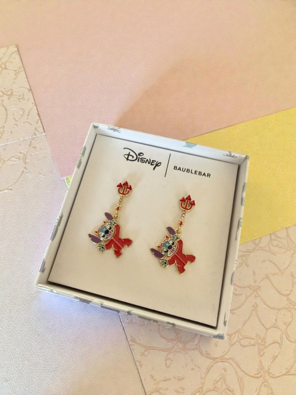 BAUBLEBAR x Disney Stitch Devil Halloween Earrings NEW NIB